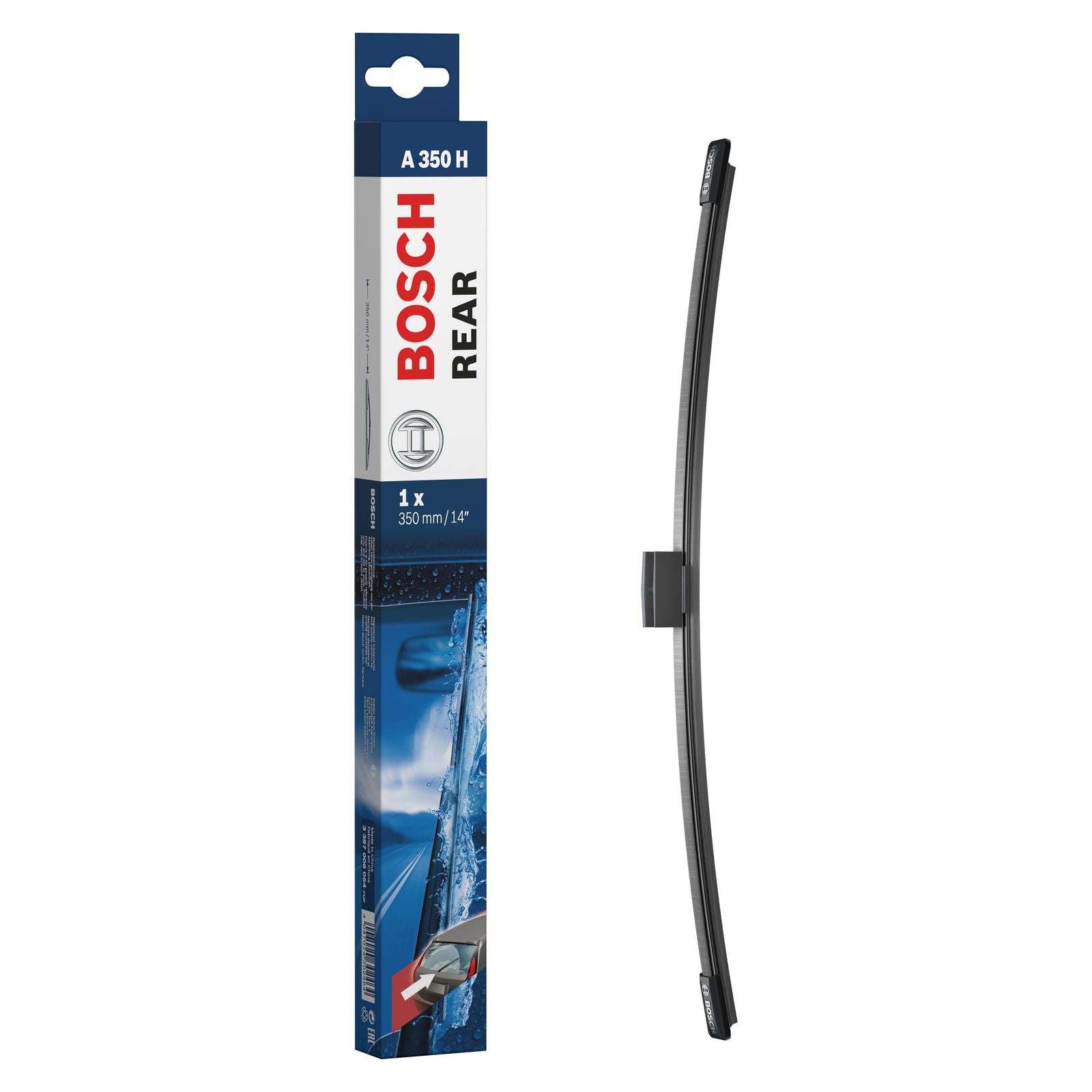 thumbnail image 2 of Phil Trade Ultraflat Rear Windscreen Wiper – 350mm / 14 Inch, Hook Arm, Easy Installation 2 of 6