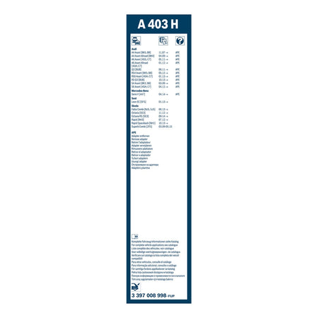 A403H Bosch Rear Screen Wiper A