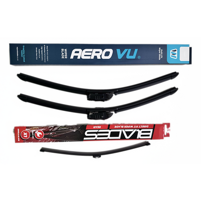 Aero VU Wiper Blade & Blades Rear Screen Wiper - Triple Pack