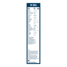 H351 Rear Wiper H351 Bosch Rear Screen Wiper H | Wiper Blades