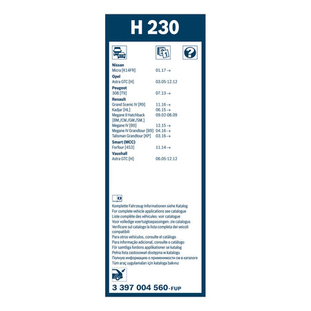 Bosch Rear Screen Wiper H