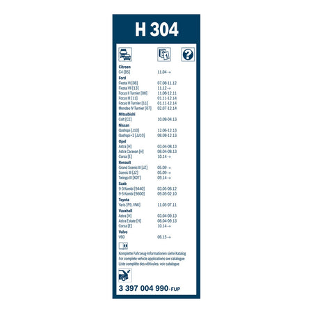 Bosch Rear Screen Wiper H