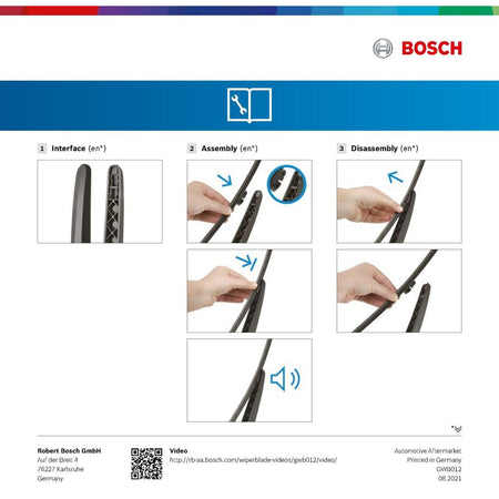 A340H Bosch Rear Screen Wiper A