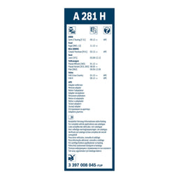 A281H Bosch Rear Screen Wiper A