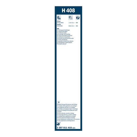 H408 Bosch Rear Screen Wiper H