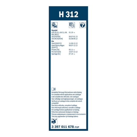 Bosch Rear Screen Wiper H