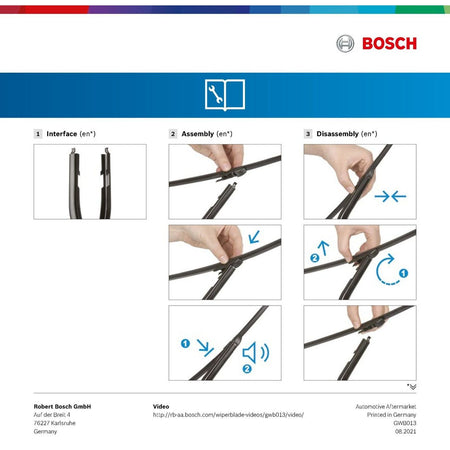 A301H Bosch Rear Screen Wiper A