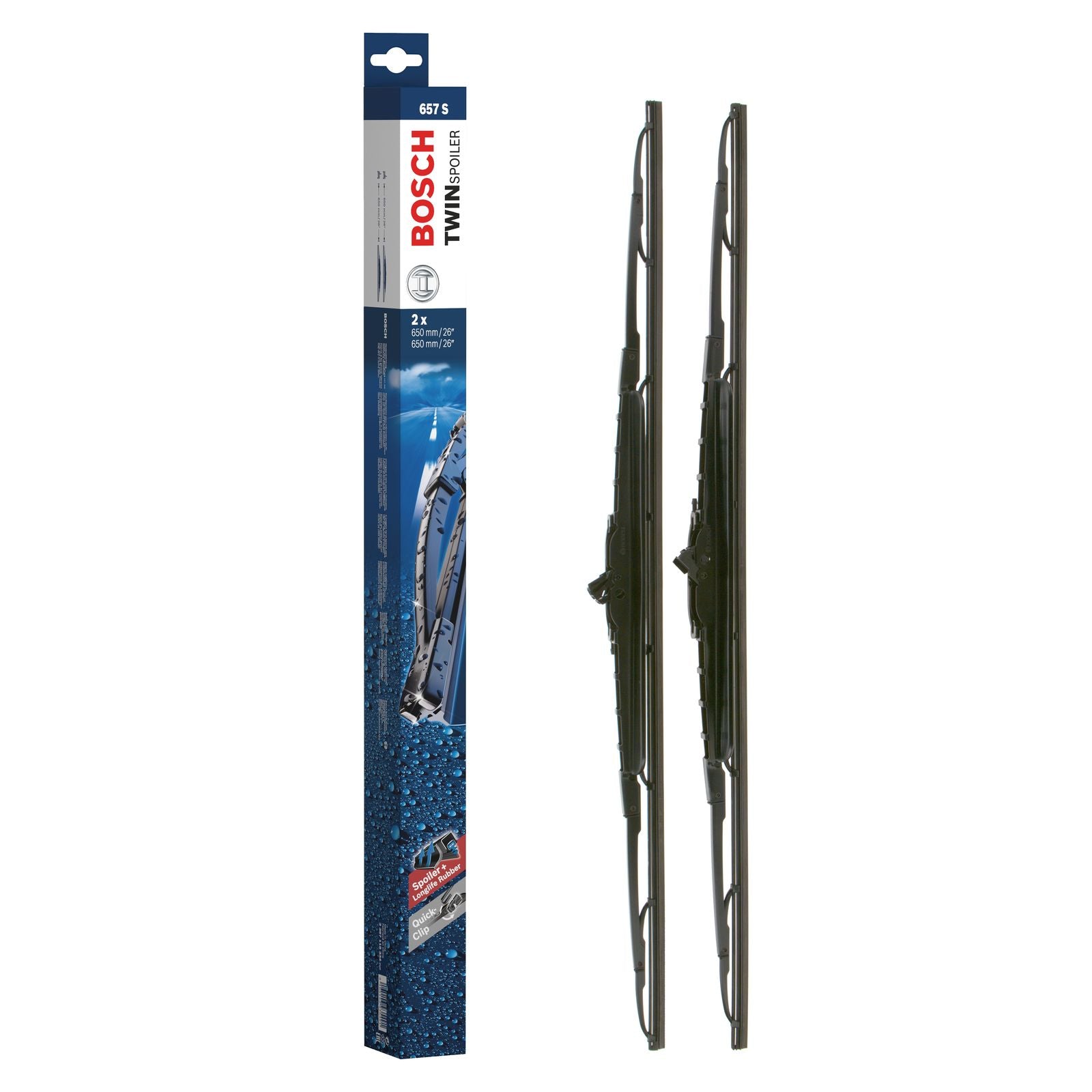 657s 657S Bosch Twin - Specific Fit Twin Pack | Wiper Blades