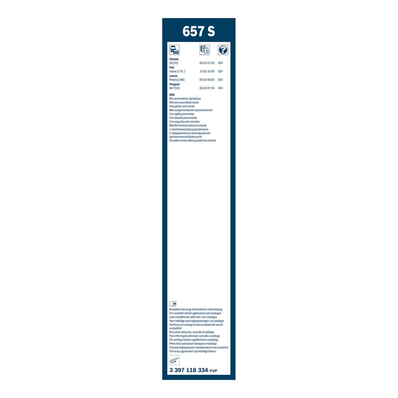 657s 657S Bosch Twin - Specific Fit Twin Pack | Wiper Blades