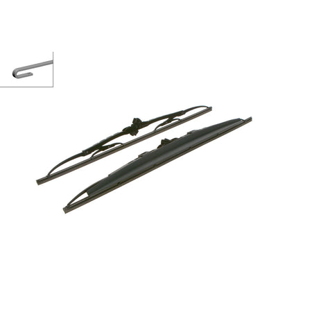 Wiper Blades with fitment inset